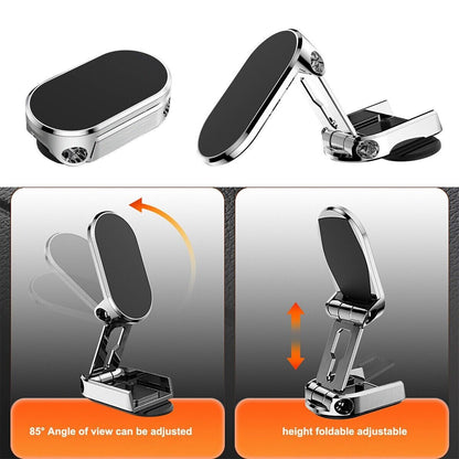 RoyaleGlow Folding Magnetic Car Phone Holder for Easy Use