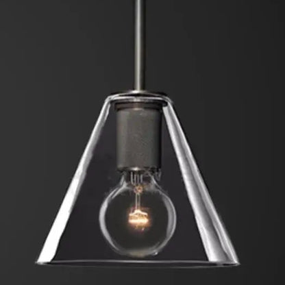 RoyaleGlow Modern Clear Glass Sphere Pendant Light - Minimalist Industrial Hanging Lamp
