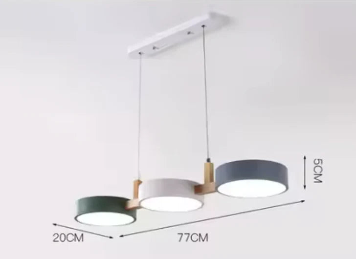 RoyaleGlow Modern Scandinavian Linear Pendant Light for Dining & Kitchen Spaces
