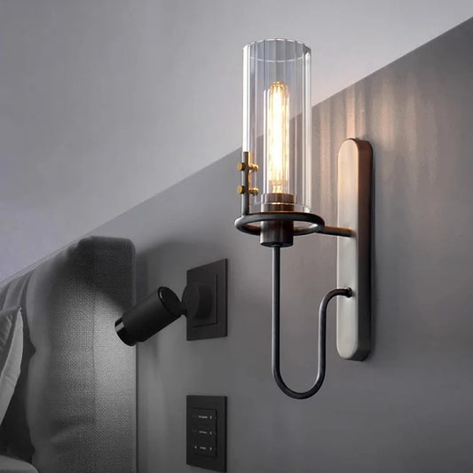 Luxora Nordic Glass Wall Lamp - Modern Indoor Glass Mounted Wall Sconce