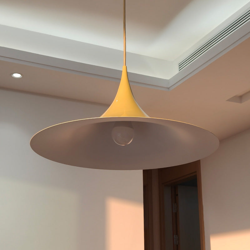 RoyaleGlow Modern Minimalist Cone Pendant Light - Metal Spire Hanging Lamp