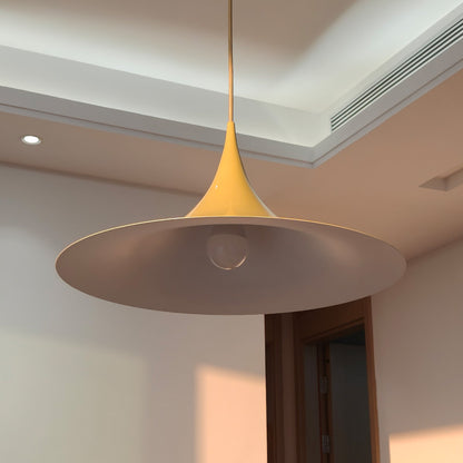 RoyaleGlow Modern Minimalist Cone Pendant Light - Metal Spire Hanging Lamp