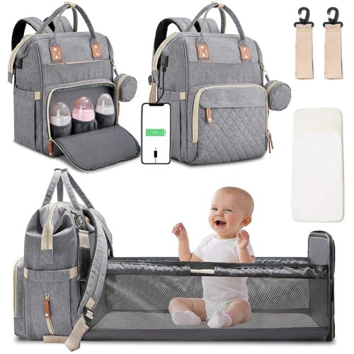 RoyaleGlow Changing Bag - Travelling Baby Cot Portable