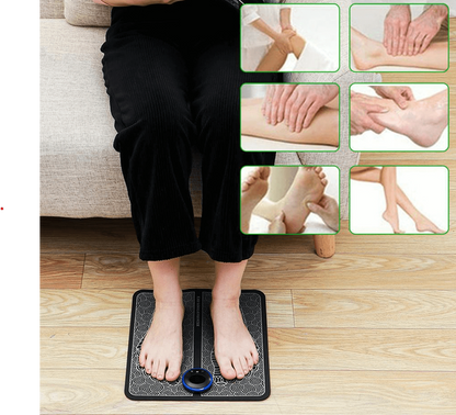 RoyaleGlow EMS Acupoints Stimulator Massage Foot Mat Ultimate Relaxation & Pain Relief