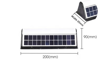 Royelux Modern Outdoor Solar LED Wall Sconce Light for Exterior Garden & Patio Lighting