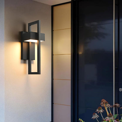 Royelux Modern LED Outdoor Wall Sconce | Waterproof IP65 Outdoor LED Wall Lighting