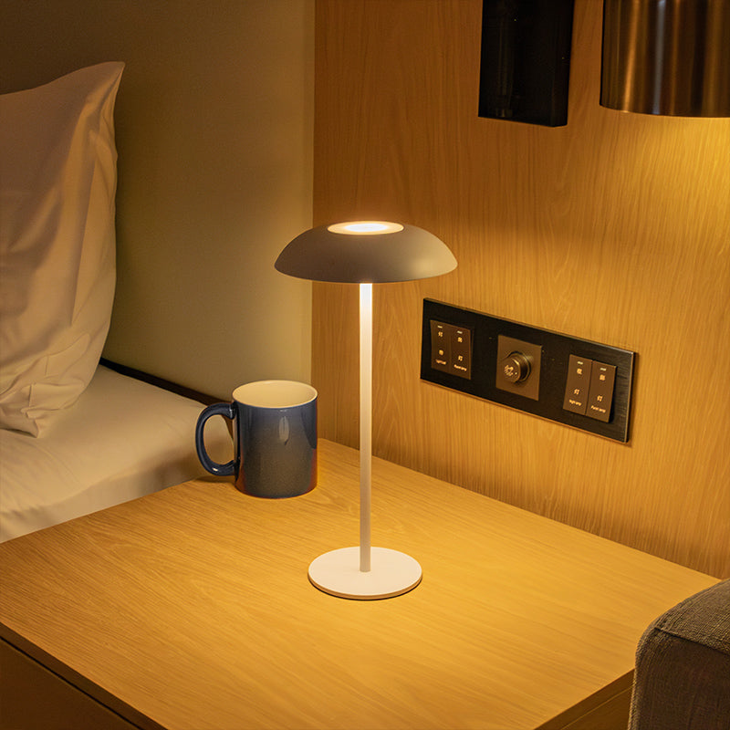 Royallure Iron Cordless Elegance Lamp - Touch Control & Rechargeable Battery - Matte Brown