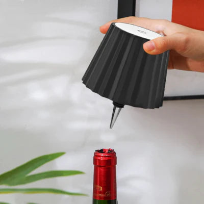 Luxora Modern Wine Bottle Table Lamp - Cordless & Dimmable