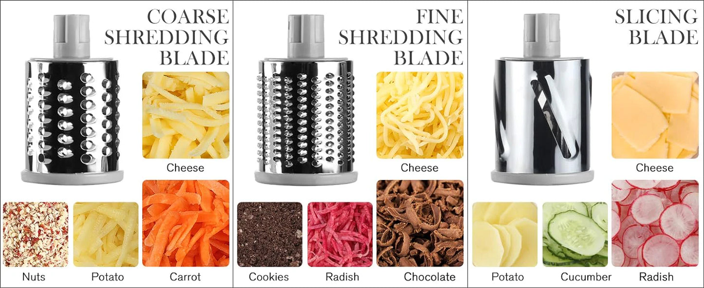 Luxora Rotary Cheese Vegetable Manual Grater for Fast Meal Prep