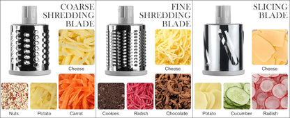 Luxora Rotary Cheese Vegetable Manual Grater for Fast Meal Prep