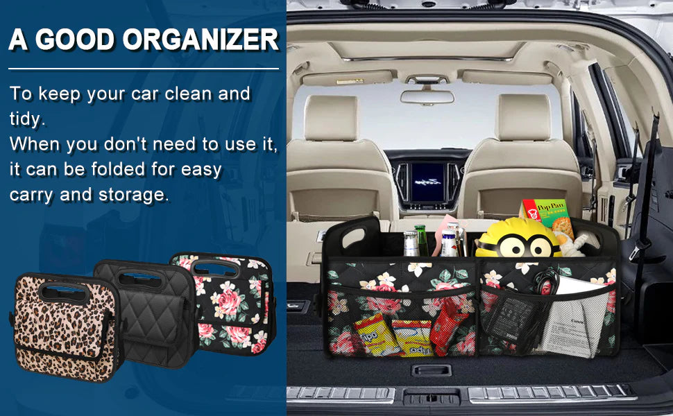 Royaleva Car Trunk Storage Organizer for Maximum Tidy Space