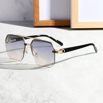 Luxora Aether Geometric Sunglasses with UV400 Protection