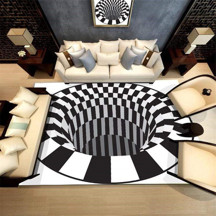 Luxora 3D Vortex Illusion Rug for Stunning Home Decor