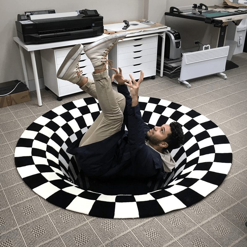 Luxora 3D Vortex Illusion Rug for Stunning Home Decor