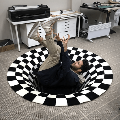 Luxora 3D Vortex Illusion Rug for Stunning Home Decor