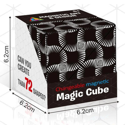 Luxora Changeable Magnetic Magic Cube - 70+ Shapes Puzzle