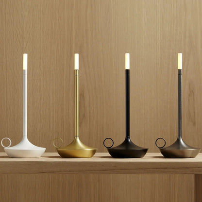 RoyaleGlow Wick LED Candle Light Table Lamp for Home Decor
