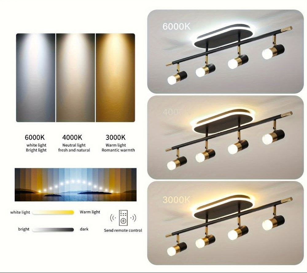 4-Light Modern Led Track Lighting 6