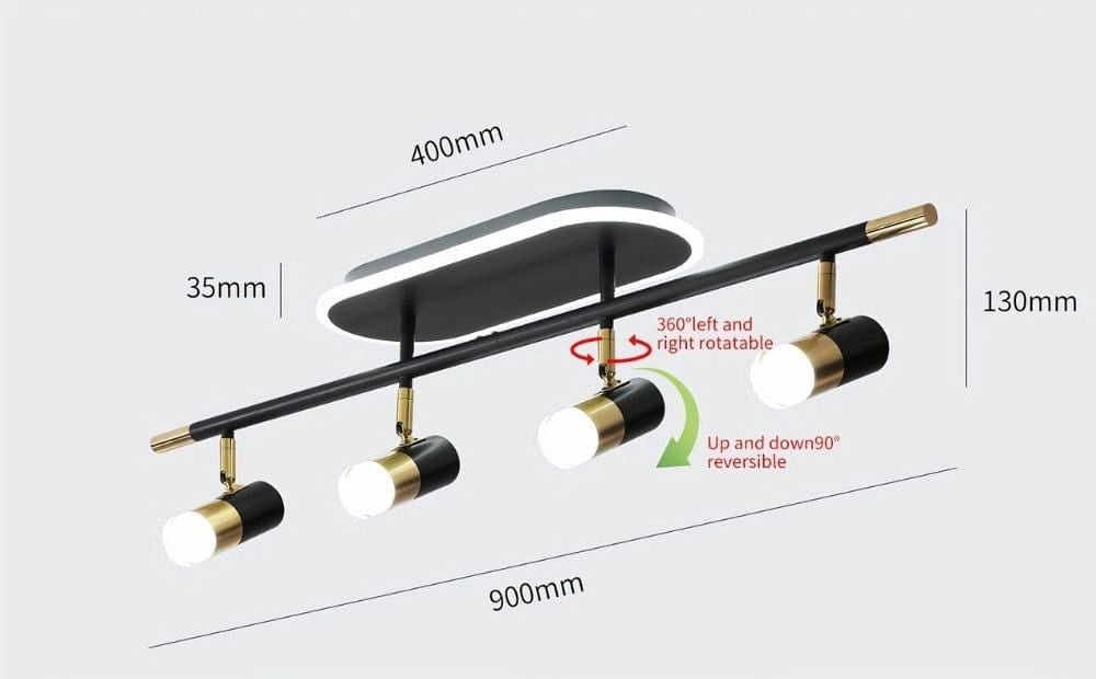4-Light Modern Led Track Lighting 7