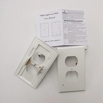 Royaleva 4-Pack: LED Night Light Outlet Cover – Assorted Styles