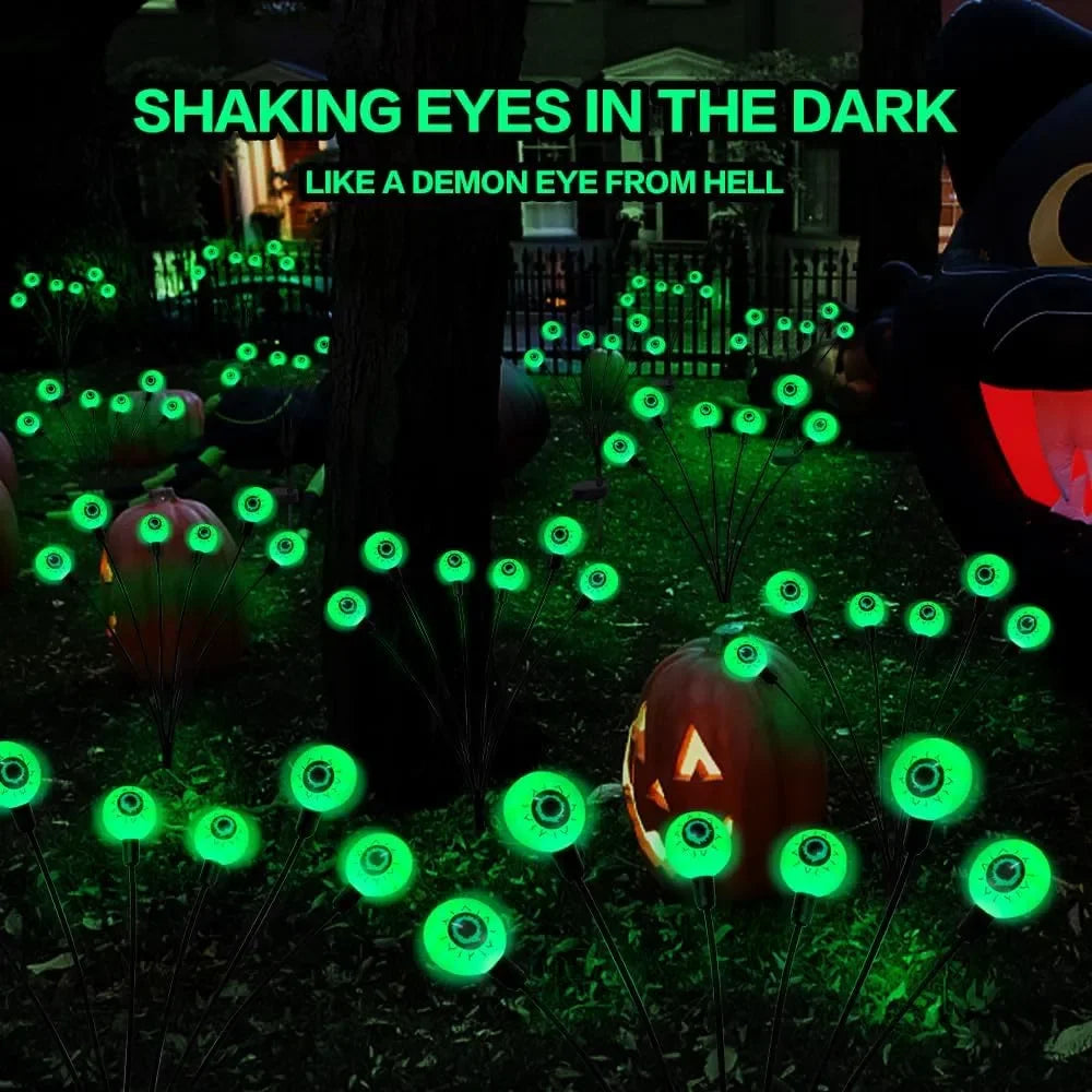 4-Packs Halloween Solar Scary Eyeball Lights 3