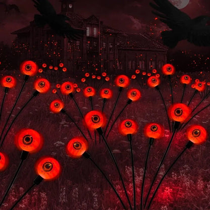 4-Packs Halloween Solar Scary Eyeball Lights 9