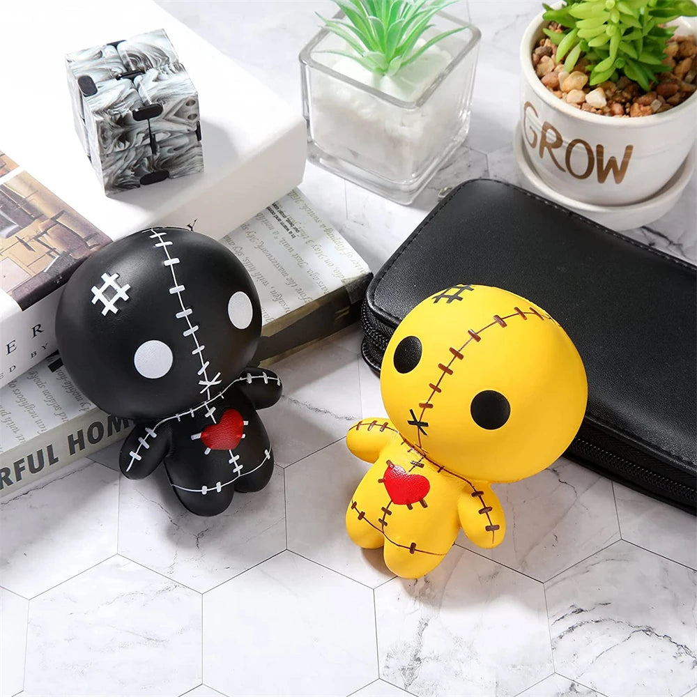 4.7 Inches Voodoo Dolls Squishies Ghost Doll Halloween Kawaii Soft Slow Rising Scented Squishies Stress Relief Kids Gift Dolls 3