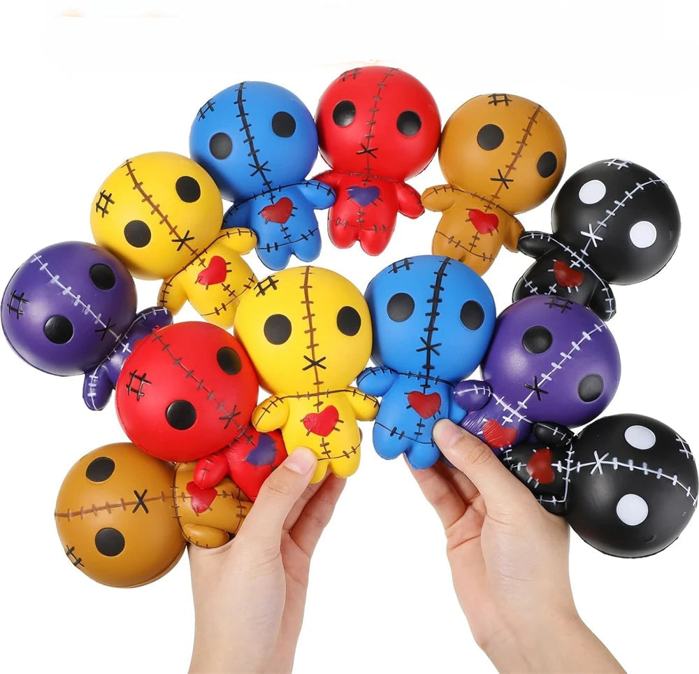 4.7 Inches Voodoo Dolls Squishies Ghost Doll Halloween Kawaii Soft Slow Rising Scented Squishies Stress Relief Kids Gift Dolls 7