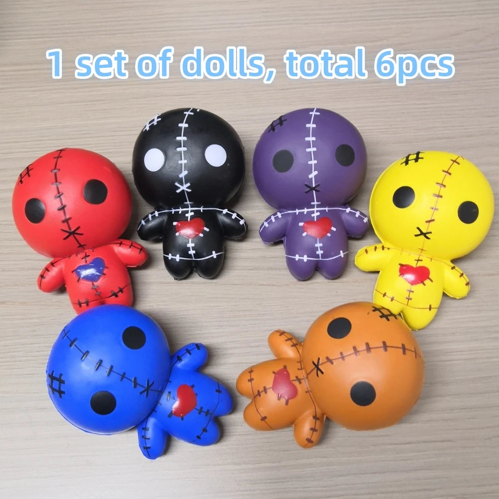 4.7 Inches Voodoo Dolls Squishies Ghost Doll Halloween Kawaii Soft Slow Rising Scented Squishies Stress Relief Kids Gift Dolls 9