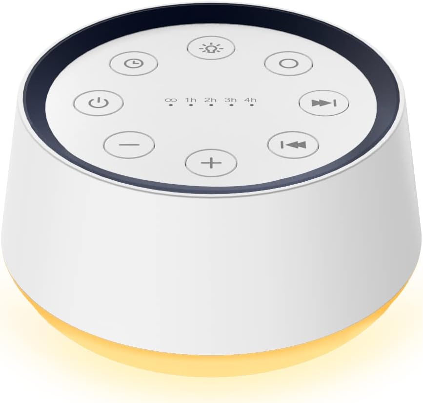 Royaleva Baby Sound Machine Noise with Night Light & Timer
