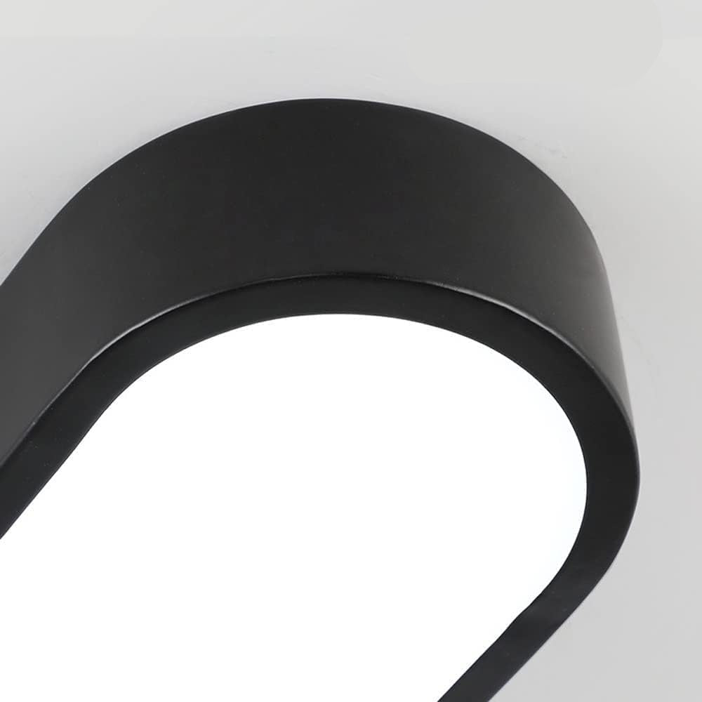 RoyaleGlow 26 Inch Modern Oval LED Flush Mount Ceiling Light for Living Spaces