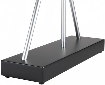 Royelux Aluminum Kinetic Desk Sculpture - Perpetual Motion Art with Wood Base