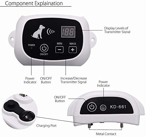 Royaleva Wireless Dog Fence With Collar for All Sizes
