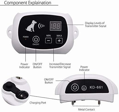 Royaleva Wireless Dog Fence With Collar for All Sizes