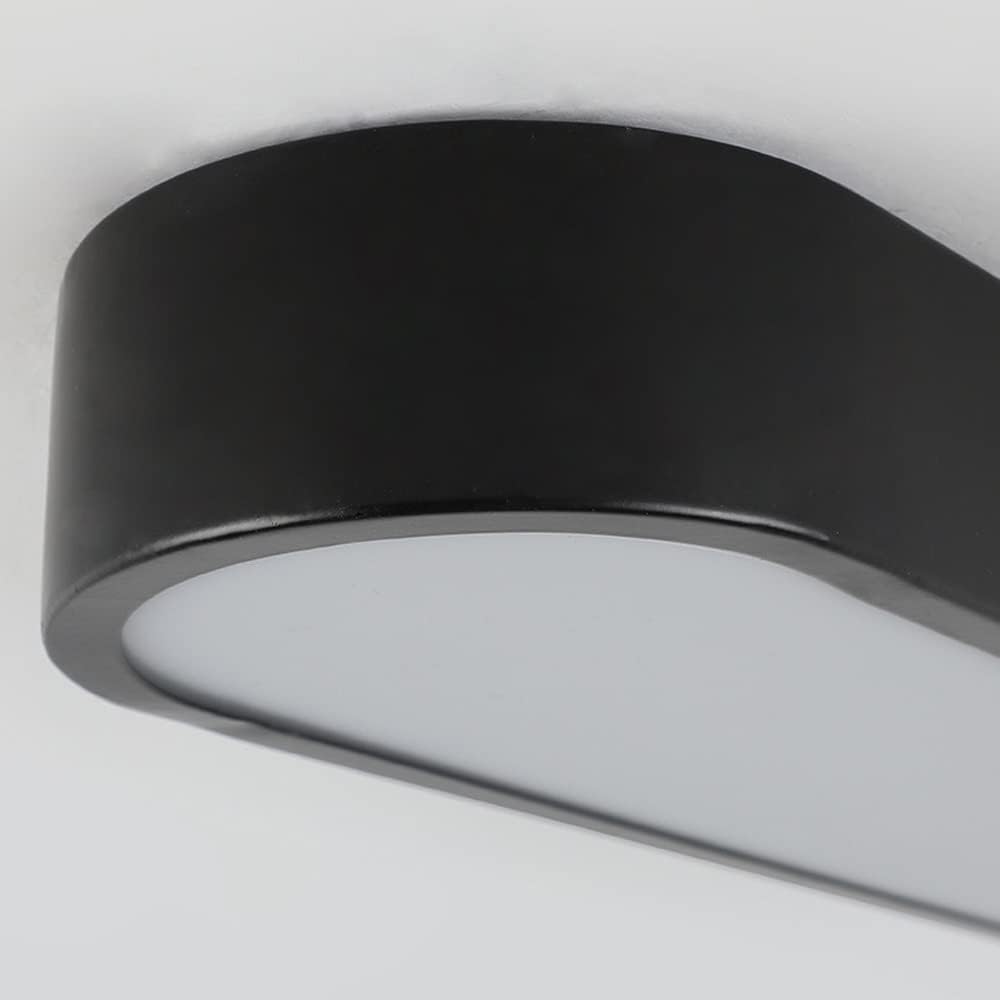 RoyaleGlow 26 Inch Modern Oval LED Flush Mount Ceiling Light for Living Spaces