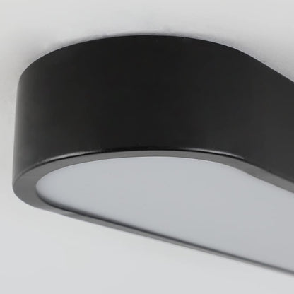 RoyaleGlow 26 Inch Modern Oval LED Flush Mount Ceiling Light for Living Spaces