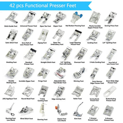 RoyaleGlow 42 Pcs Ultimate Presser Foot Set for Sewing