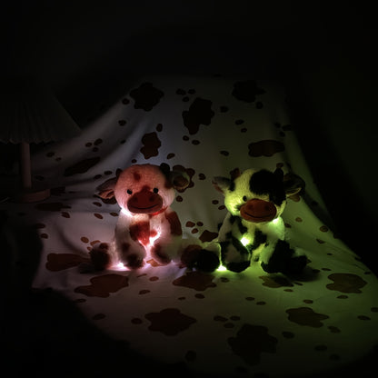 Adorable Glowing Stuffed Animal with Soft Plush Design - Black