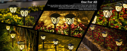 Luxora 6 Pack Led Solar Pathway Garden Lights Outdoor