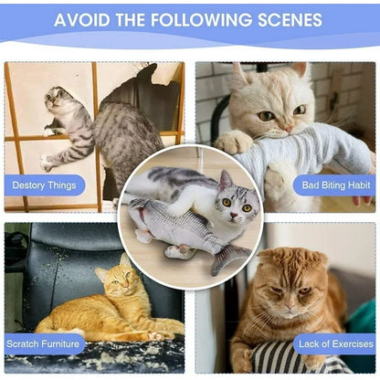 RoyaleGlow USB Floppy Fish Toy for Cats and Dogs
