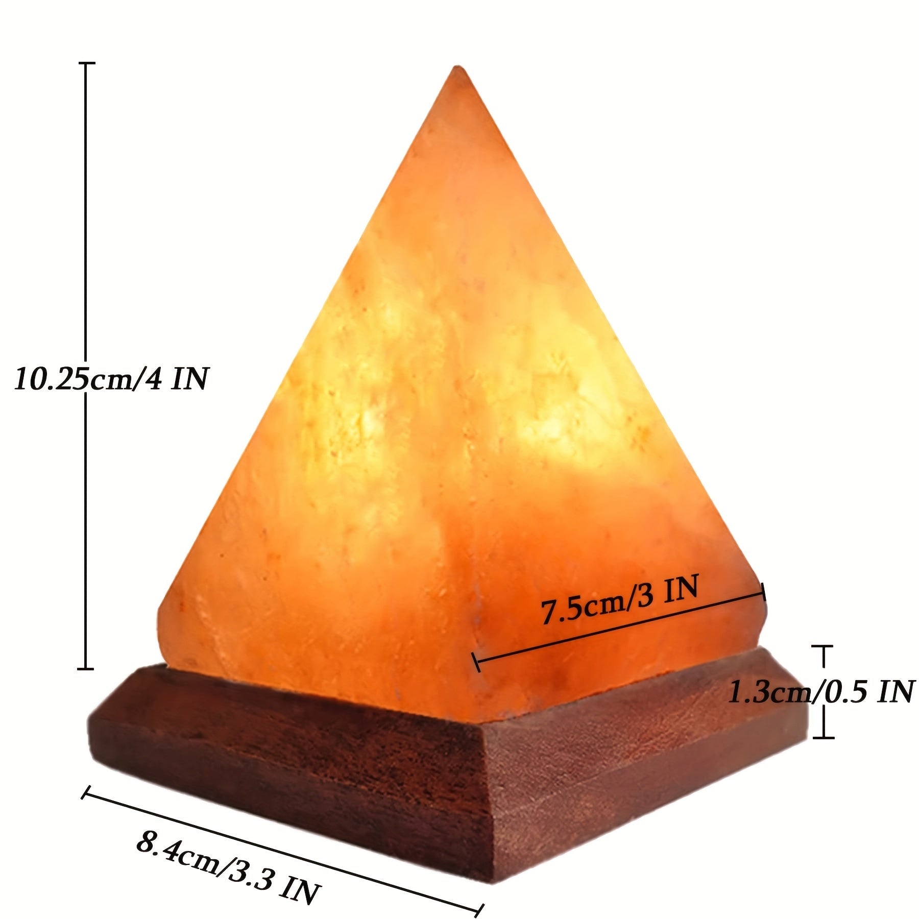 Salt Lamp - Hand-Carved Himalayan Salt Lamp with 8-Color Changing LED, USB Powered - Default Title