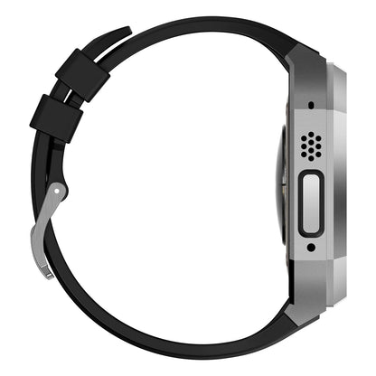 RoyaleGlow AP9009 Fluororubber Band Stainless Steel Case For Apple Watch
