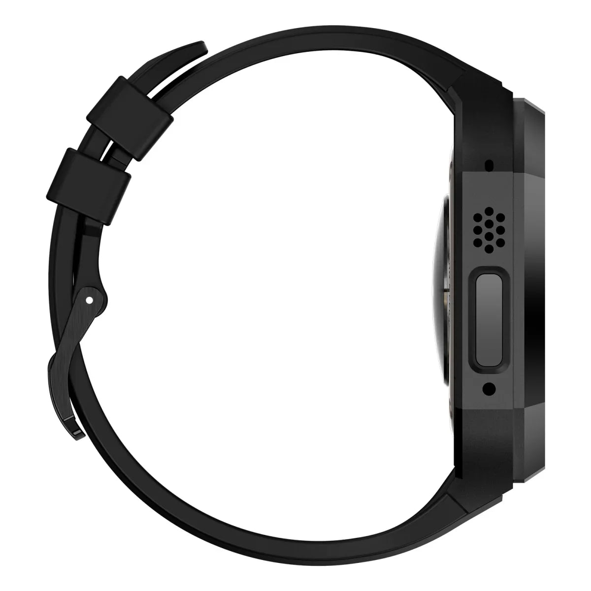 RoyaleGlow AP9009 Fluororubber Band Stainless Steel Case For Apple Watch