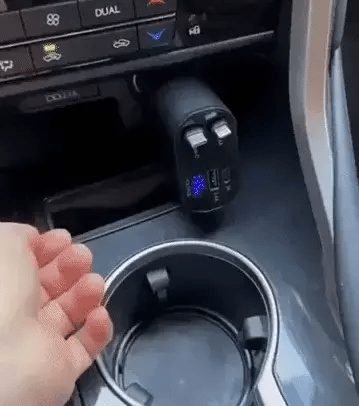 Luxora 4 In 1 Retractable Car Charger For All Devices
