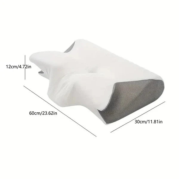 RoyaleGlow Butterfly Shape Pillow with Armrests - Ideal for Side and Back Sleepers