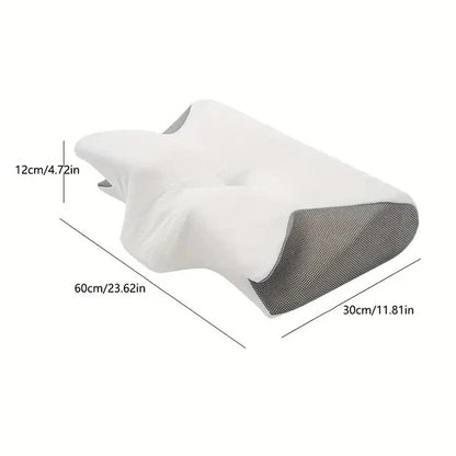 RoyaleGlow Butterfly Shape Pillow with Armrests - Ideal for Side and Back Sleepers