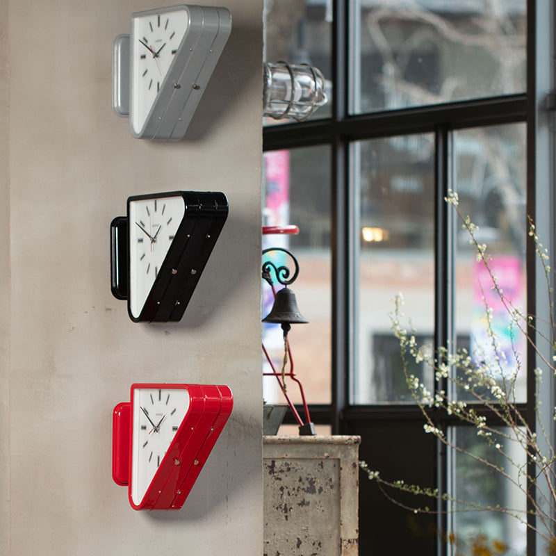Royelux Modern Dual-Sided Geometric Metal Wall Clock | Premium Architectural Statement Decor