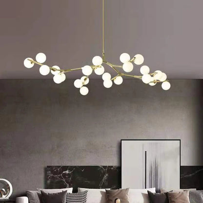 Royelux Modern Branch Bubble Chandelier-Glass Sphere Fixture