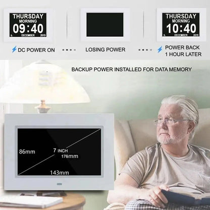 Royallure Large LED Digital Alarm Clock – Multi-Function Display, USB Recharge & Temperature