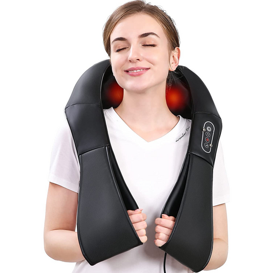 Luxora Heated Shiatsu Neck And Shoulder Deep Tissue Massager